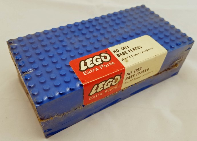 LEGO 063 5 - 10X20 base plates - Blue