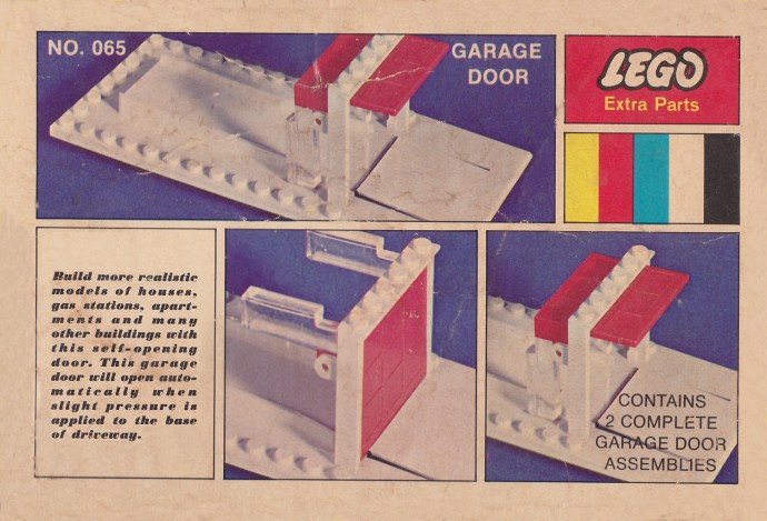 LEGO 065 2 Garage Door Kits