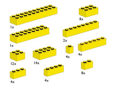 LEGO 10010 Assorted Yellow Bricks