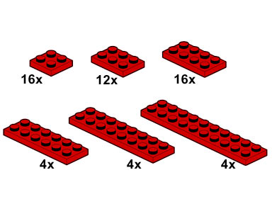 LEGO 10058 Red Plates