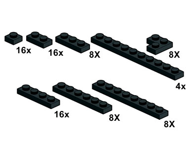 LEGO 10061 Black Plates