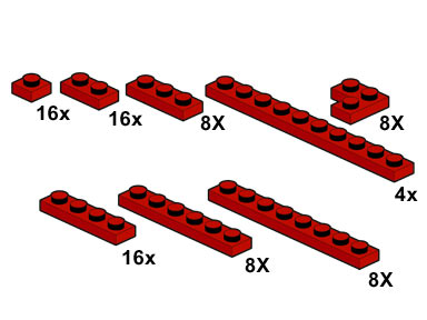 LEGO 10062 Red Plates