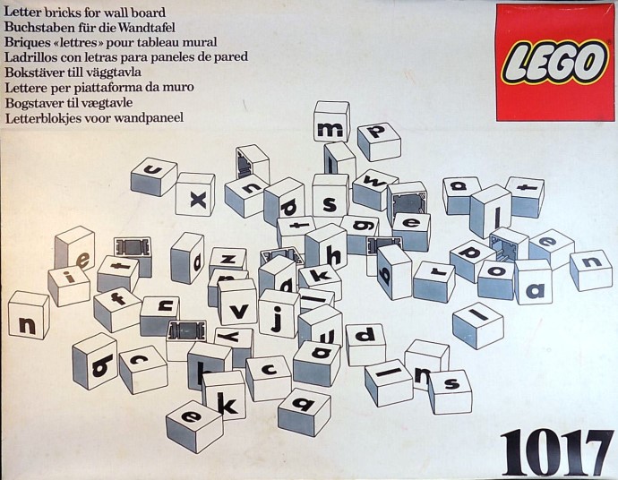 LEGO 1017 Letter Bricks for Wall Board