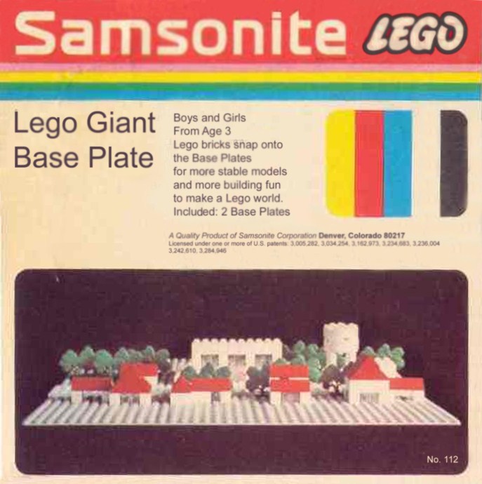 LEGO 112-3 Lego Giant Base Plate
