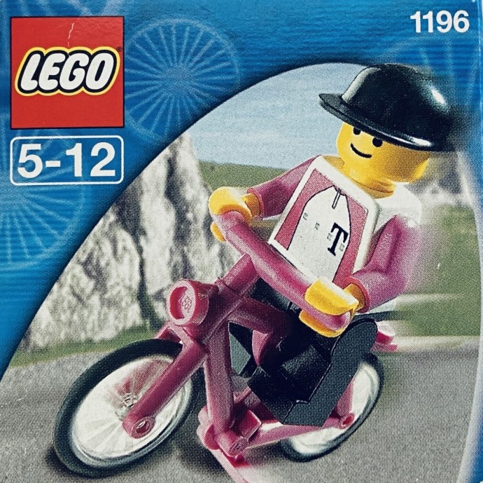 LEGO ciclisti con bici Team Telekom Magenta-Biker Bicicletta da corsa rosa 