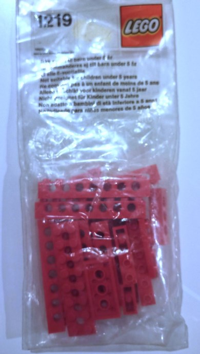 LEGO 1219 Girder Beams and Plates, Red