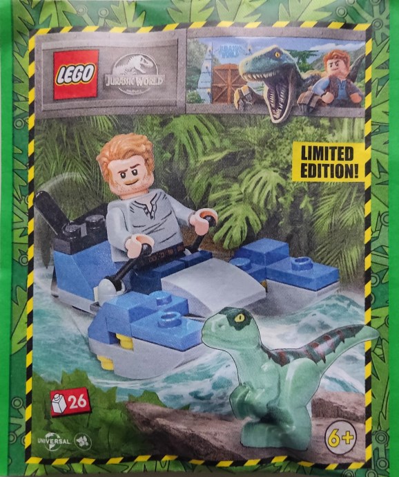 LEGO 122331 Owen with Swamp Speeder and Raptor