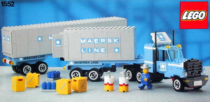 LEGO 1552 Maersk Truck and Trailer Unit