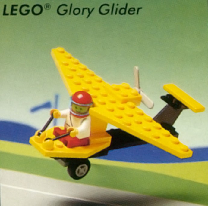 yellow lego plane