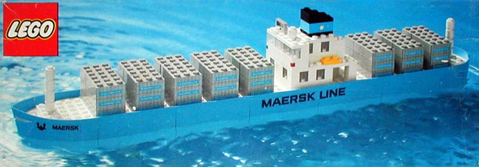 Box art of set 1650 - Maersk Line Container Ship