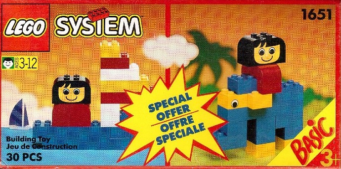LEGO 1651 Basic Building Set Trial Size