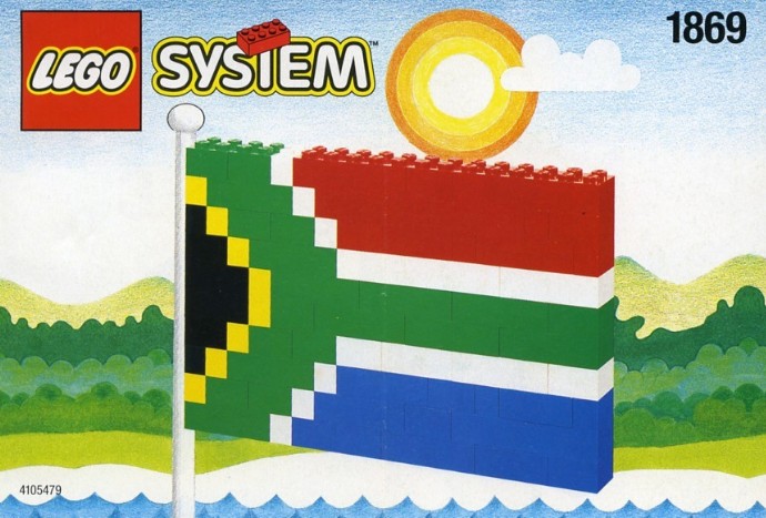 LEGO 1869 South African Flag