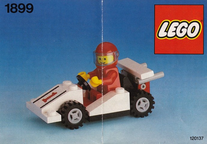 LEGO 1899 Race Car Number 1.
