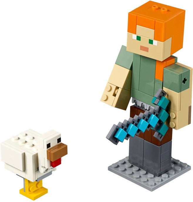 LEGO 21149 Minecraft Alex BigFig with Chicken