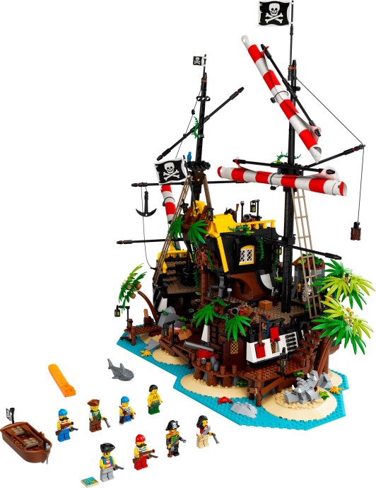 New Ideas Pirates of Barracuda Bay Black Seas Barracuda 21322 Ship-nobox 