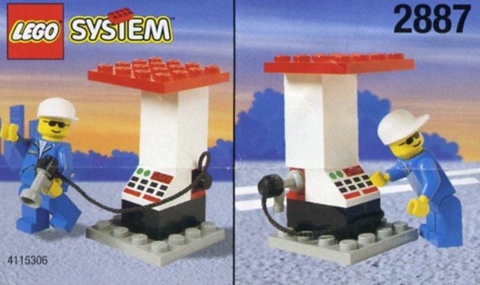 LEGO 2887 Petrol Station Attendant and Pump