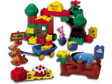 Lego Duplo Disney Winnie The Pooh bear figure version Jouet en plastique siège ville 