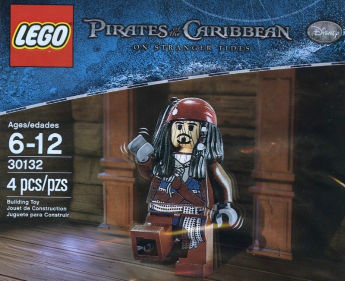 Lego Pirates des Caraïbes Capitaine Jack Sparrow Minifigure Polybag 30132 NEUF 