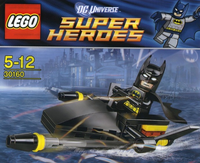 DC SUPER HEROES RETIRED LEGO # 30160  BATMAN JETSKI BAGGIE SET NEW IN PACKAGE 