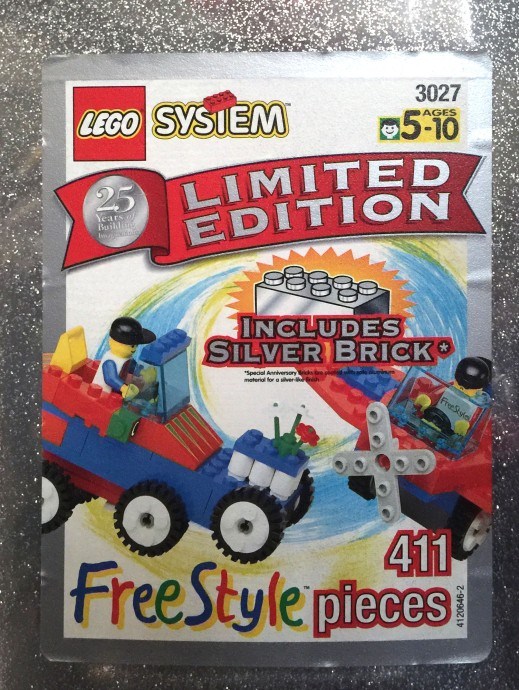 LEGO 3027 Limited Edition Silver Freestyle Bucket