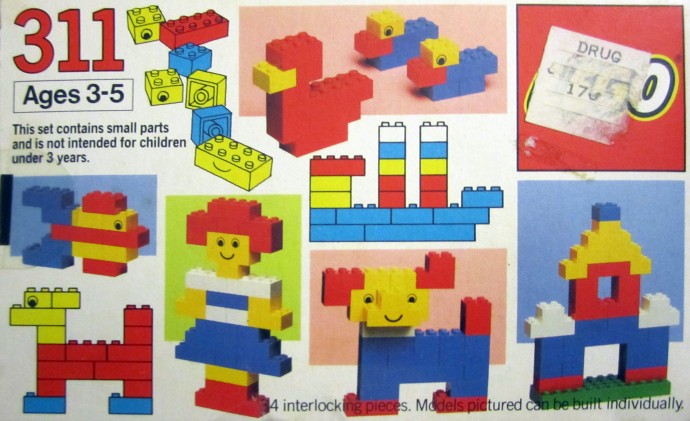 LEGO 311-3 Basic Building Set, 3+