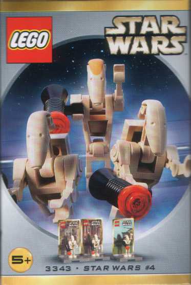 LEGO 3343 Star Wars #4 - Battle Droid Commander and 2 Battle Droids