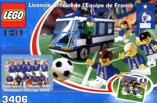 LEGO 3406-2 French Team Bus