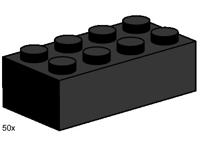 3458-1: 2x4 Black Bricks  Brickset: LEGO set guide and 