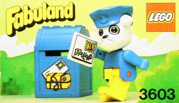 LEGO 3603 Boris Bulldog and Mailbox