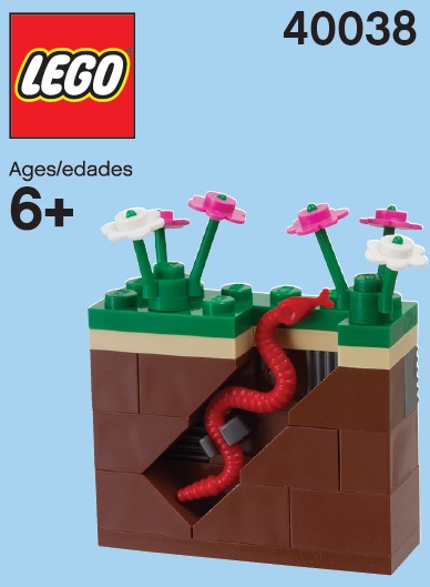 LEGO 40038 Worm & Earth