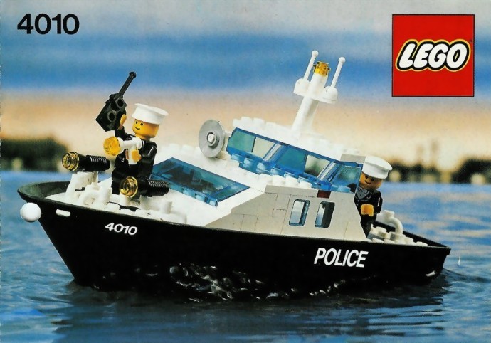 LEGO 4010: Police Rescue Boat LEGO set guide and