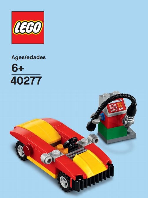 LEGO 40277 Car and petrol pump