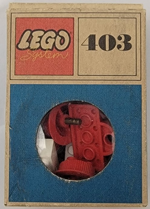 LEGO 403-3 Train Couplers and Wheels (System)