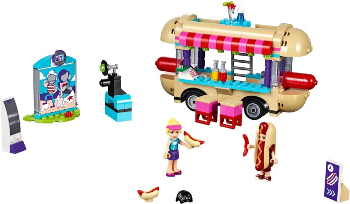 Lego Friends STICKER SHEET ONLY for Lego set 41129 Amusement Park Hot Dog Van 