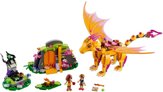 LEGO Elves Fire Dragon's Lava Cave 41175 NEW