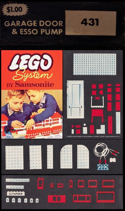 LEGO 431-2 Garage Door and Esso Pumps