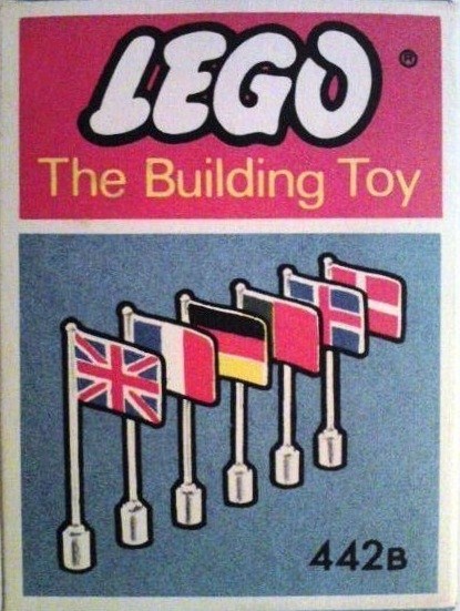 LEGO 442B 6 International Flags (The Building Toy)