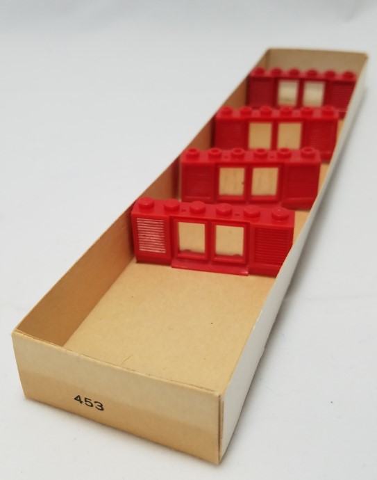 LEGO 453-2 1 x 6 x 2 Shuttered Windows, Red or White