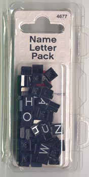 LEGO 4677 Letter Set Black