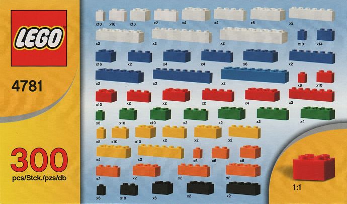 LEGO 4781 Bulk Set - 300 bricks
