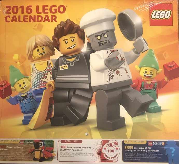 LEGO 5004437 LEGO 2016 Wall Calendar