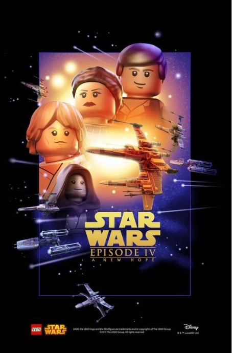 Men's Lego Star Wars New Hope Poster Tee