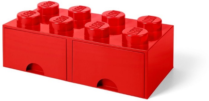 LEGO 5005398 8 stud Bright Red Storage Brick Drawer | Brickset