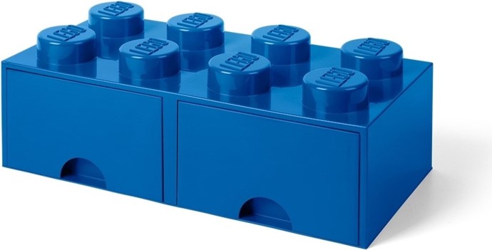 LEGO 5005399 8 stud Bright Blue Storage Brick Drawer | Brickset