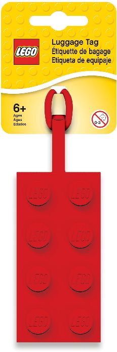 LEGO 5005542 2x4 Red Luggage Tag