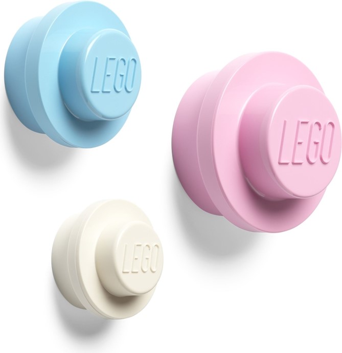 LEGO 5005894 Pink Light Blue and White Wall Hanger Set