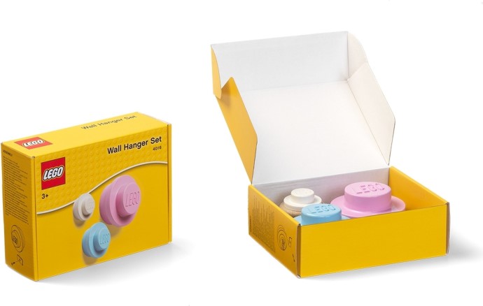 LEGO 5006139 Wall Hanger Set White Light Blue Pink