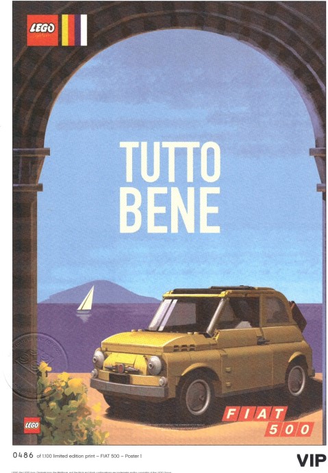 LEGO 5006303 Fiat Art Print 1 - Tutto Bene