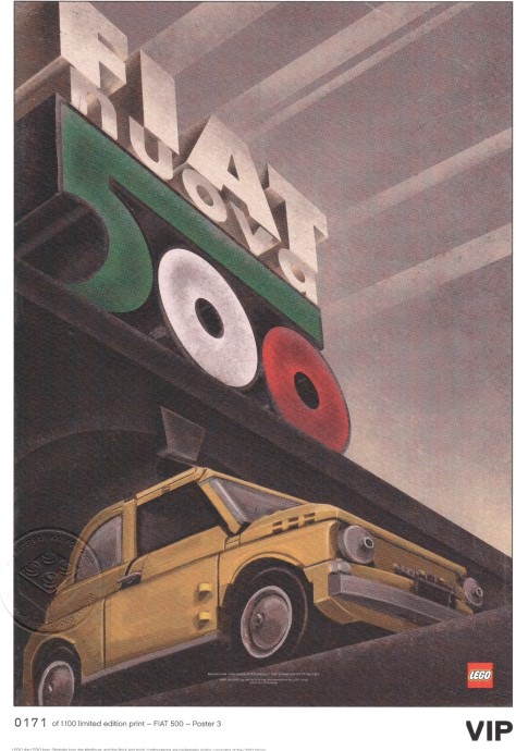 LEGO 5006305 Fiat Art Print 3 - Nuova Italia