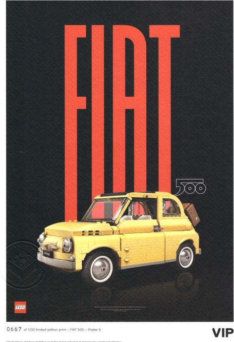LEGO 5006307 Fiat Art Print 5 - Modern
